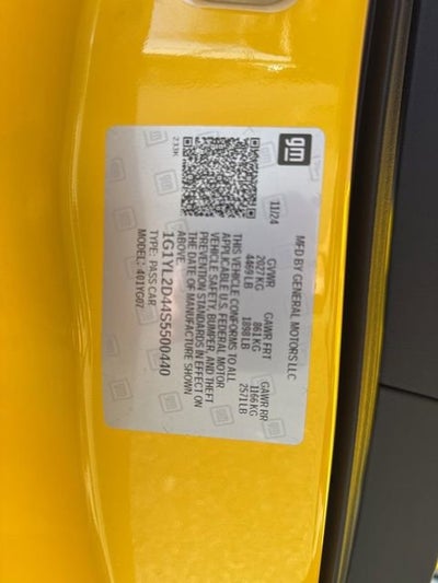 2025 Chevrolet Corvette E-Ray 2LZ