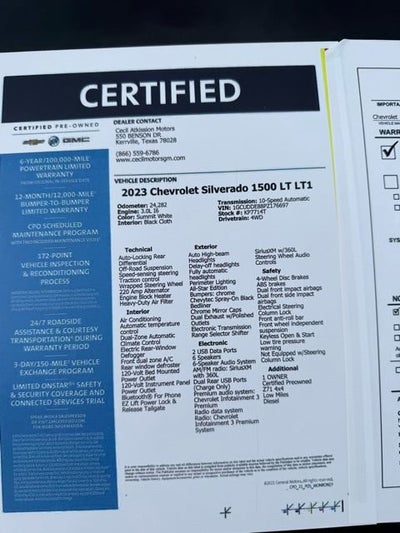 2023 Chevrolet Silverado 1500 LT