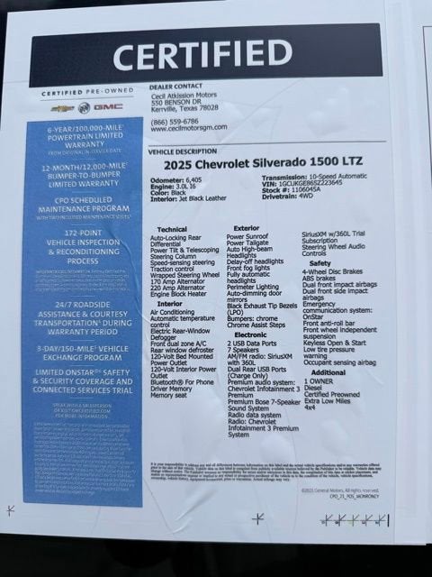 2025 Chevrolet Silverado 1500 LTZ