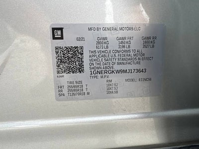 2021 Chevrolet Traverse LT Cloth