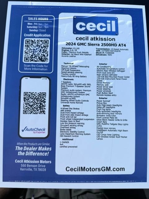 2024 GMC Sierra 2500 HD AT4