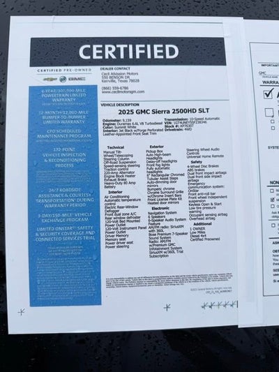 2025 GMC Sierra 2500 HD SLT