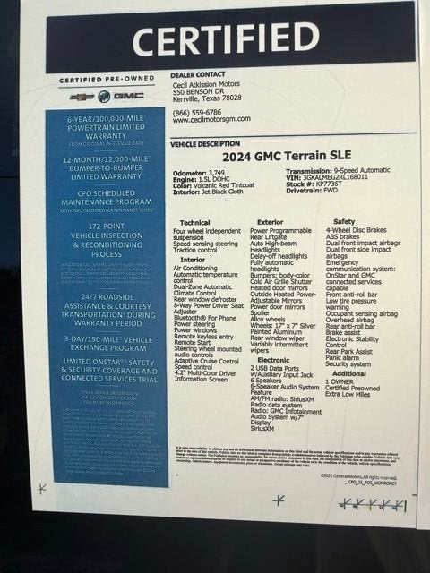 2024 GMC Terrain SLE