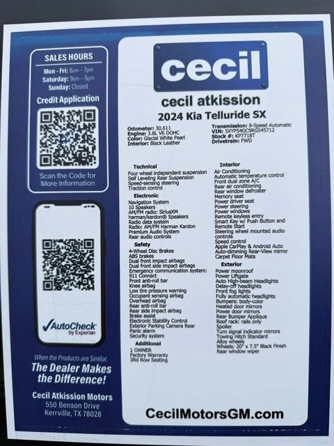 2024 Kia Telluride SX